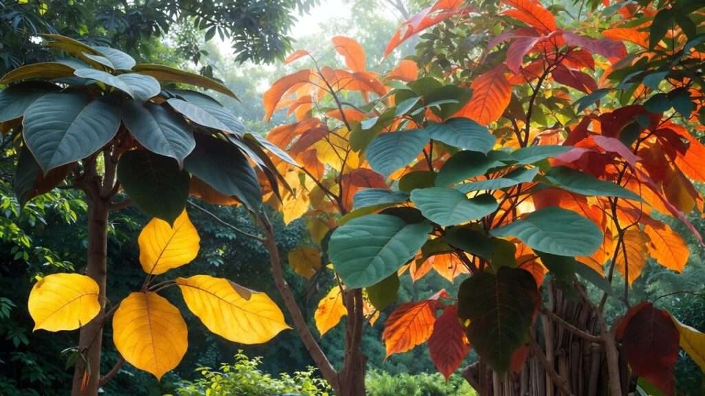 trees with big leaves