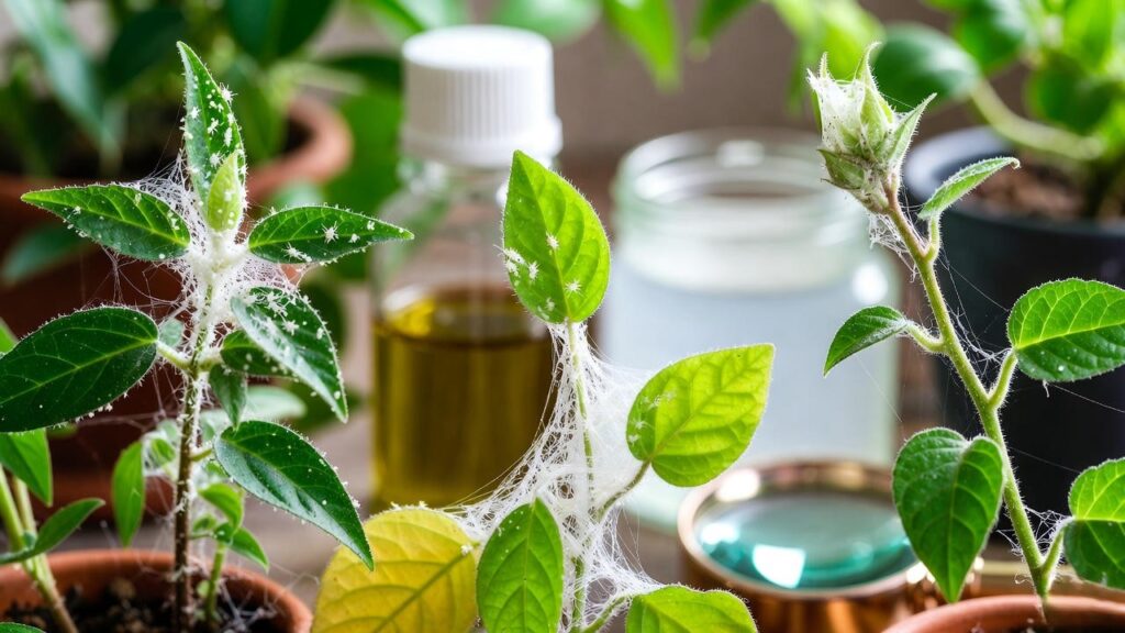 white mites on plants