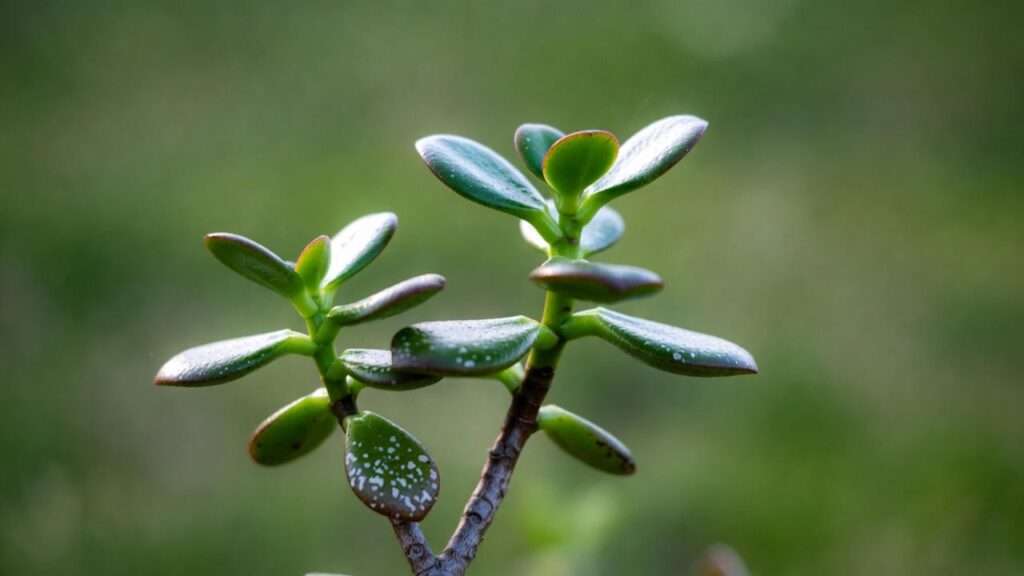 white spots on jade plant
