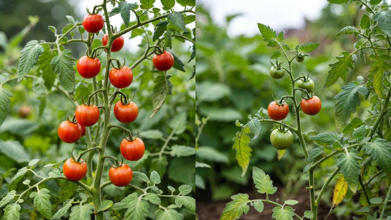 Real results: healthier tomato plants after using homemade liquid fertilizer