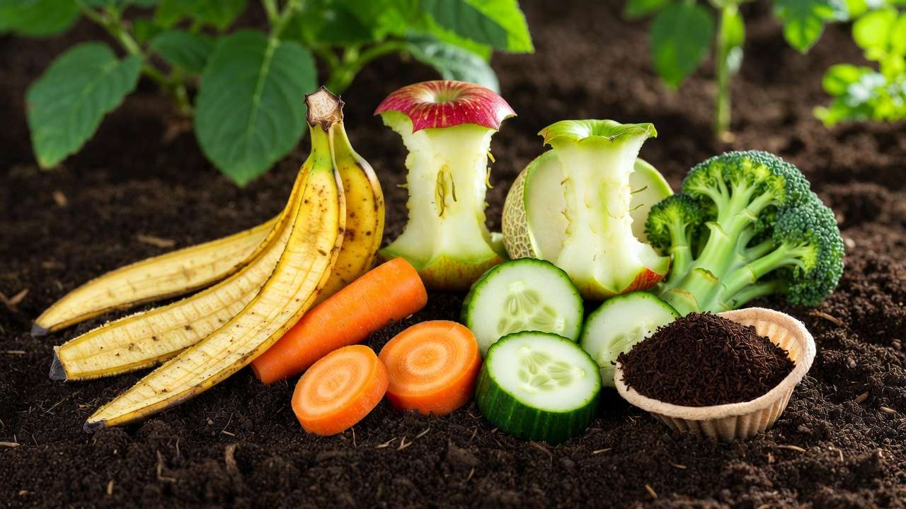 Safe worm bin foods including banana peels coffee grounds vegetable scraps and fruit for healthy vermicompost