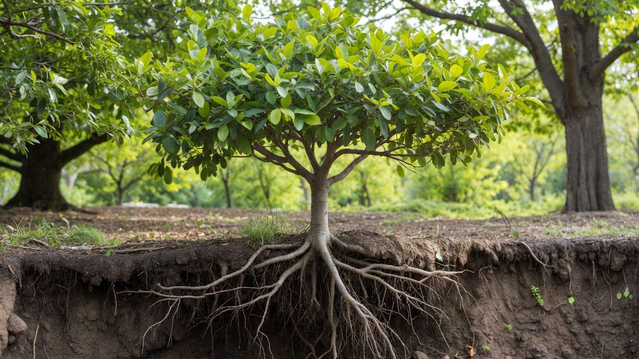 Balancing Canopy Size and Root Growth for Healthy Trees