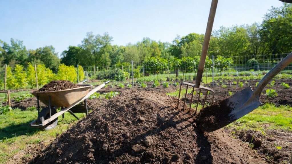 batch mixing soil for large gardens