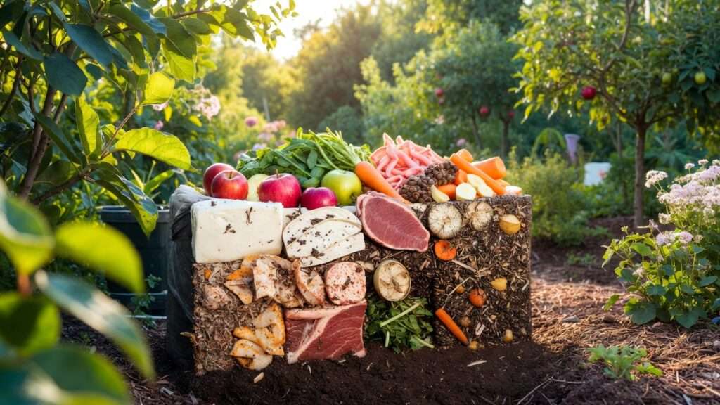 can you compost dairy and meat