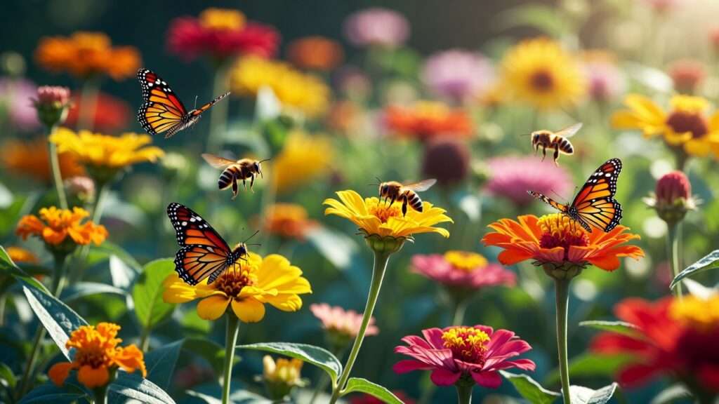 companion flowers to attract pollinators