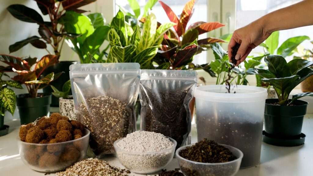 creating a customized houseplant soil mix