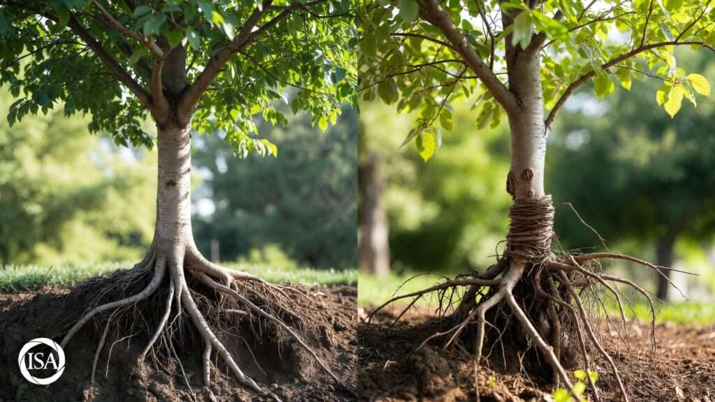 dealing with girdling roots