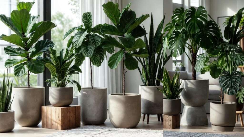 extra large indoor planters for trees