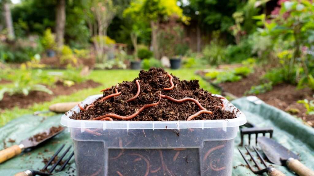 how to separate worms from castings