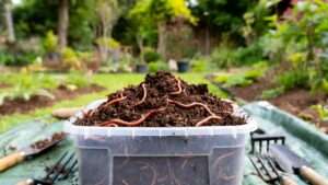 how to separate worms from castings