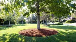improving tree growth with mulch rings