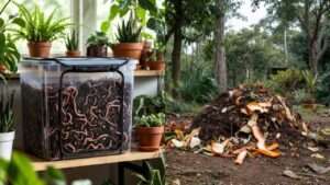 outdoor vs. indoor vermicomposting