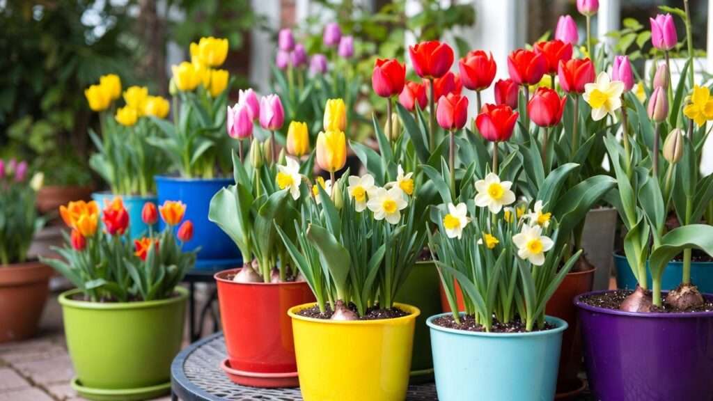 planting bulbs in pots