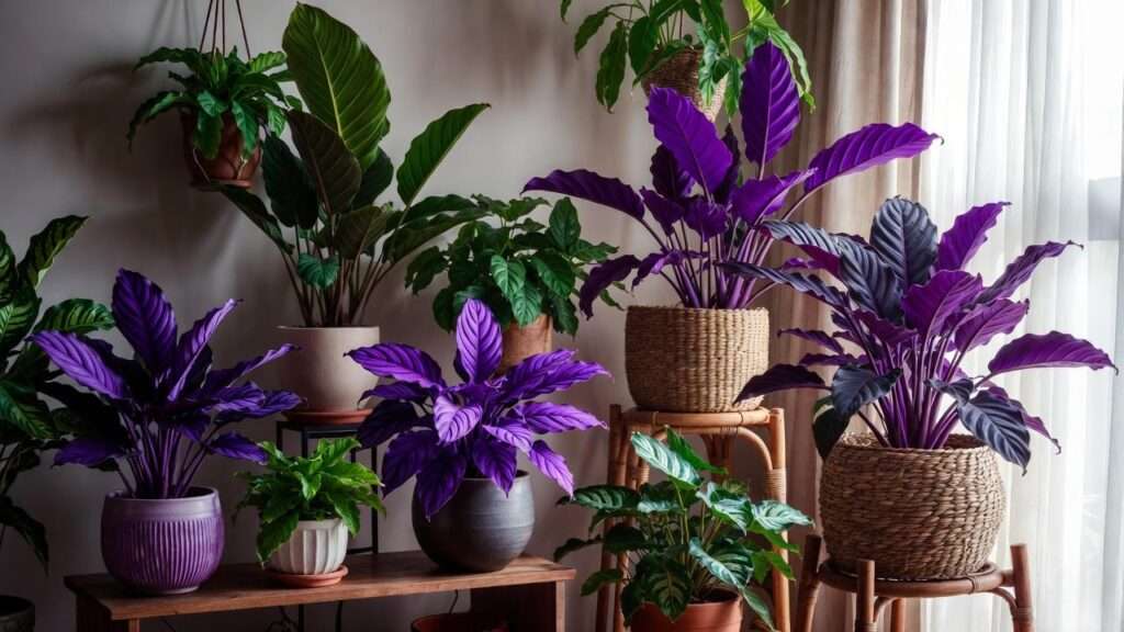 purple foliage house plants