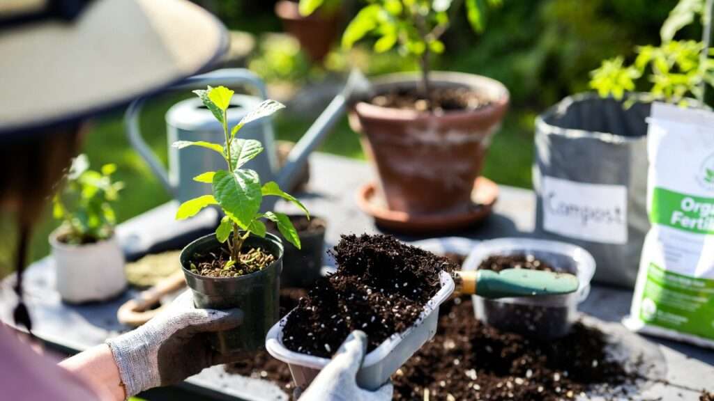 reusing old potting soil safely