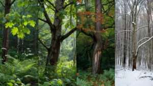 seasonal changes in sap flow