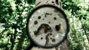 signs of insect infestation in tree bark