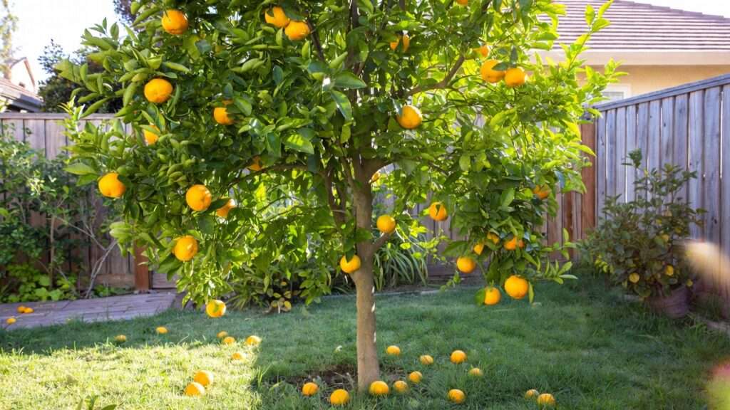 training young citrus trees