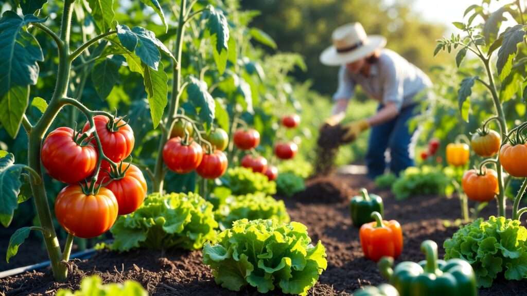 using compost to fertilize vegetable gardens