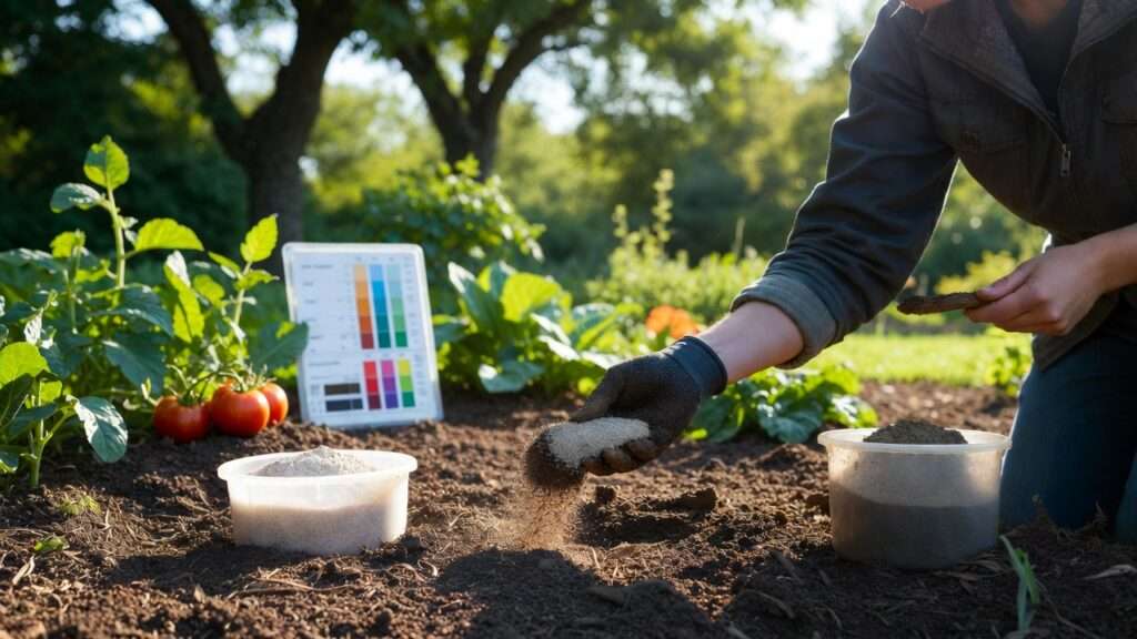 using wood ash to adjust soil pH