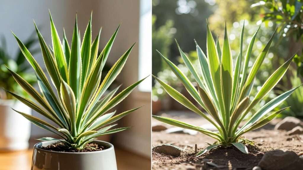 variegated yucca plant