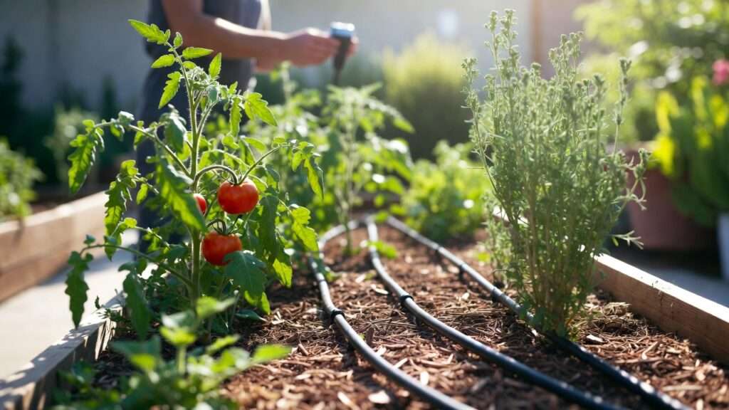 DIY drip lines for raised beds