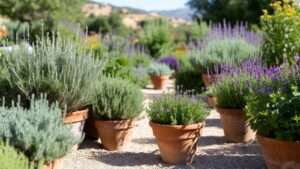 Mediterranean herb garden inspiration