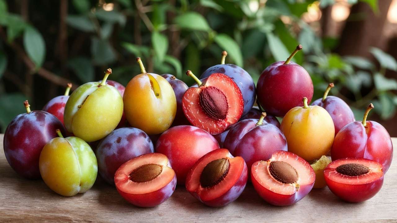 Comparison of popular plum varieties showing sweetest, tartest, and most complex flavor profiles