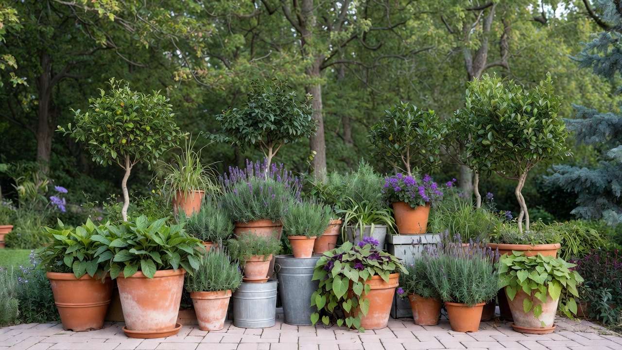 Landscaping In Containers Arranging Multiple Containers for Landscape Effect