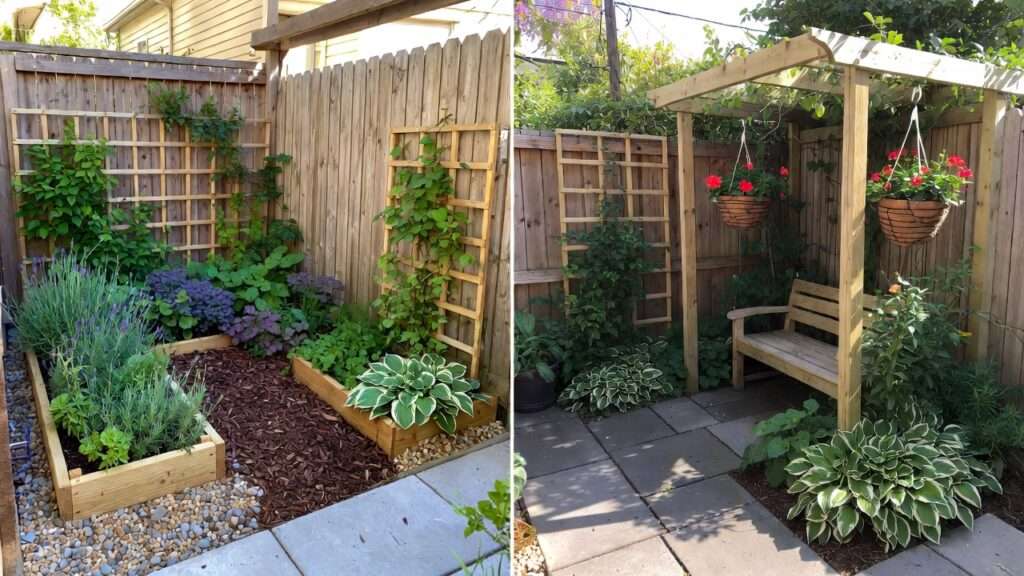corner garden layouts for small yards