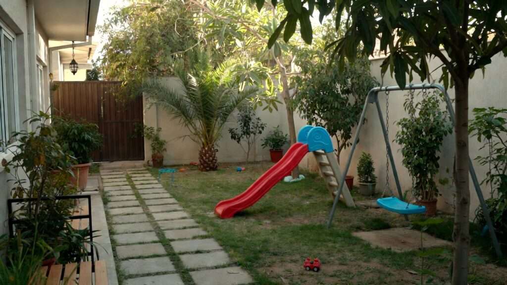 creating a kids’ play area in limited space