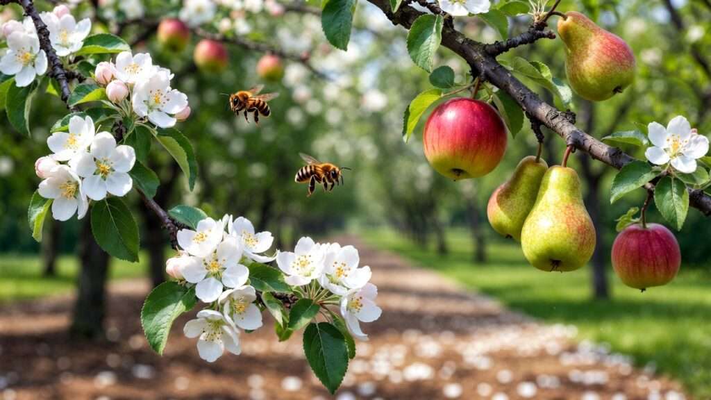 cross-pollination needs for apples and pears