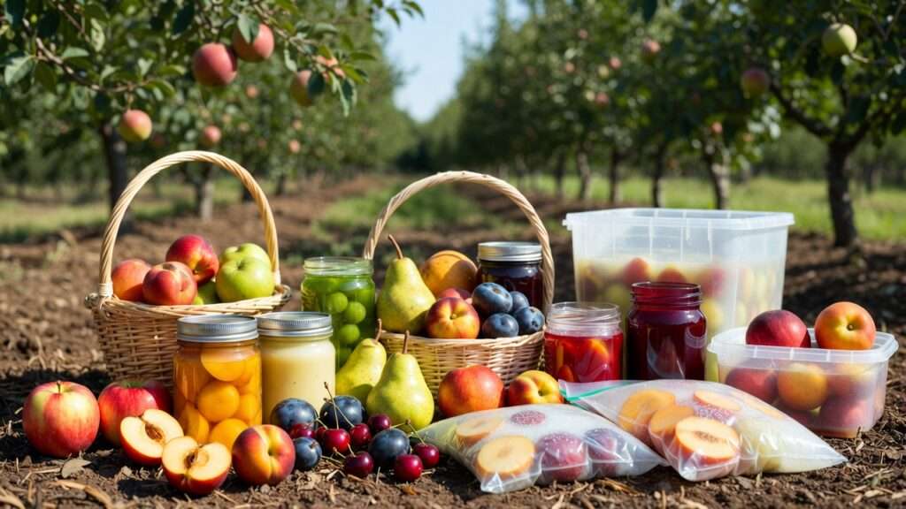 freezing and canning orchard fruit