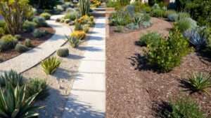 gravel vs. mulch in xeric landscaping