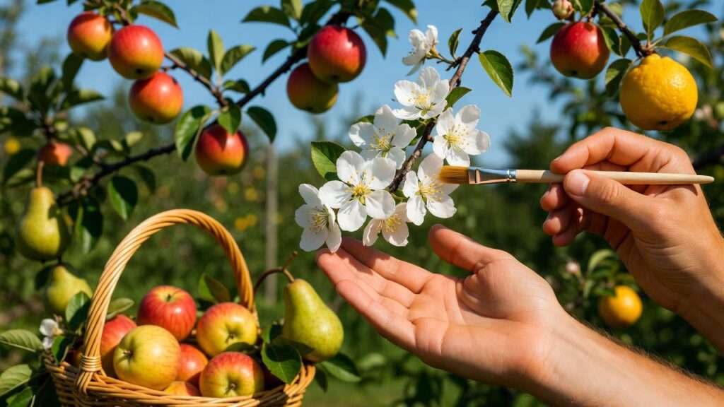 hand pollination for fruit trees