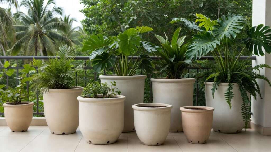 how to choose pots for outdoor use
