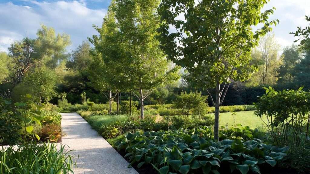 how to visually enlarge a small yard