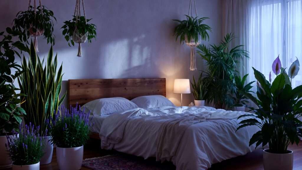 improving sleep quality with bedroom plants