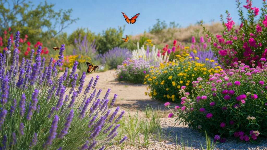low-water flowering shrubs for color