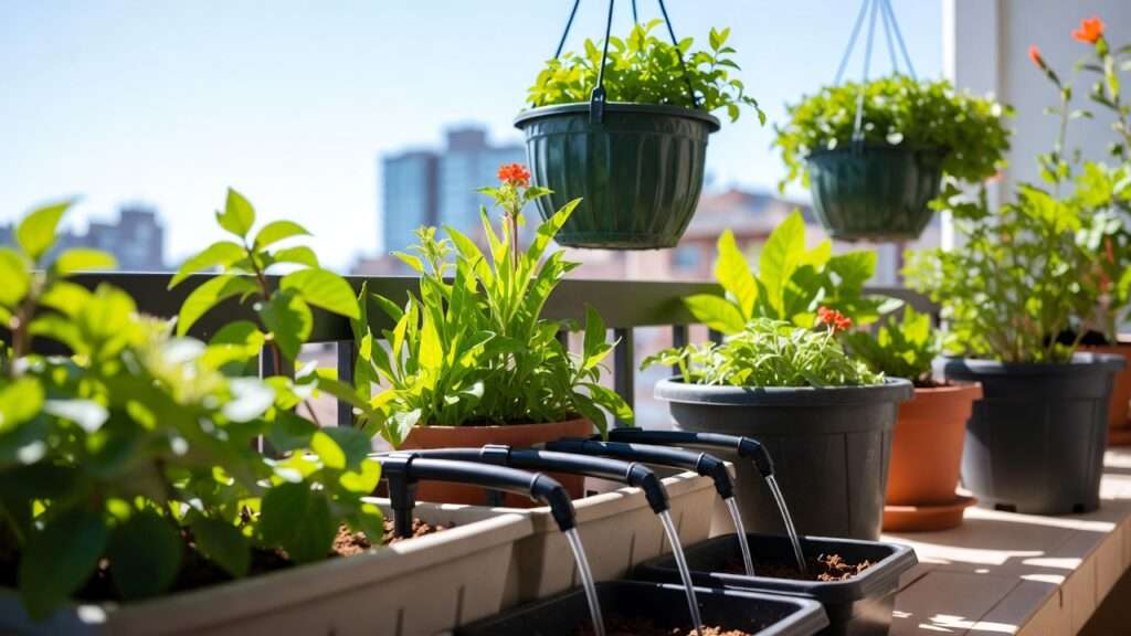 micro-irrigation for container plants