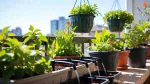 micro-irrigation for container plants