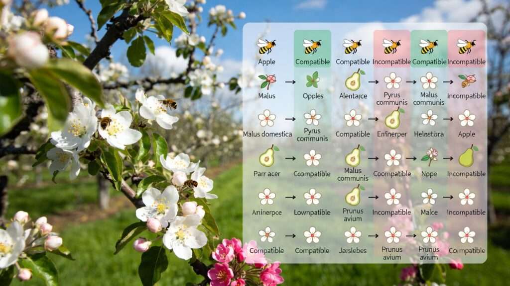 pollination compatibility chart for fruit trees