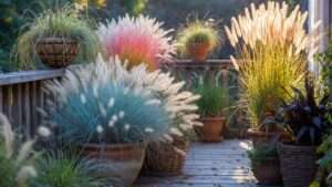 using ornamental grasses in containers