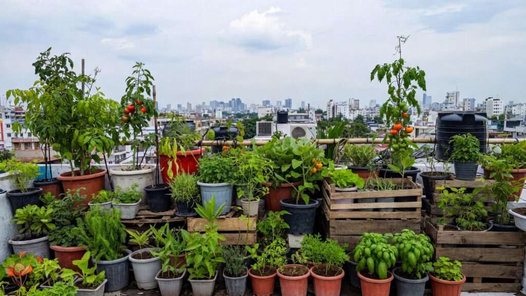 using rooftops for urban gardening