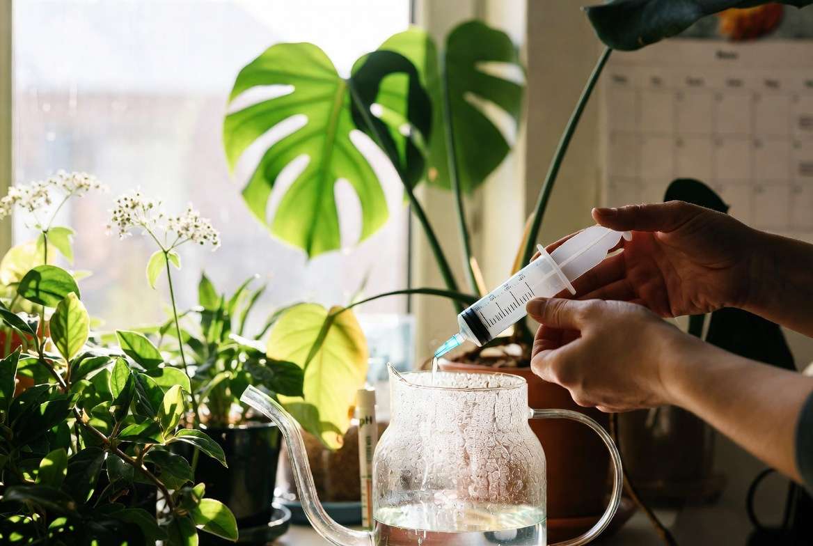 Advanced houseplant fertilizing tips using correct NPK ratios and proper techniques