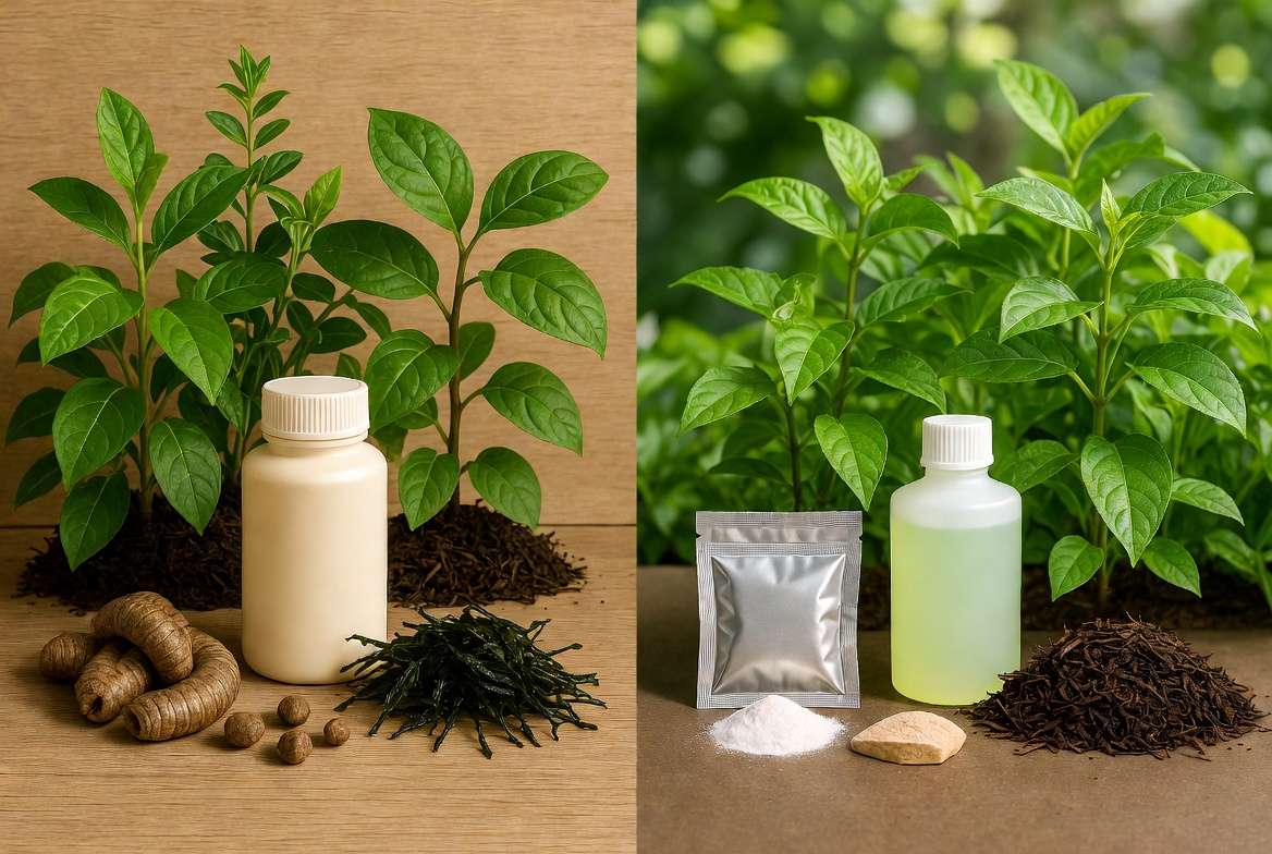 Comparison of organic and synthetic fertilizers for indoor houseplants