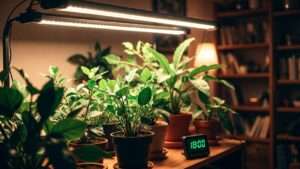 artificial lighting schedule for indoor plants