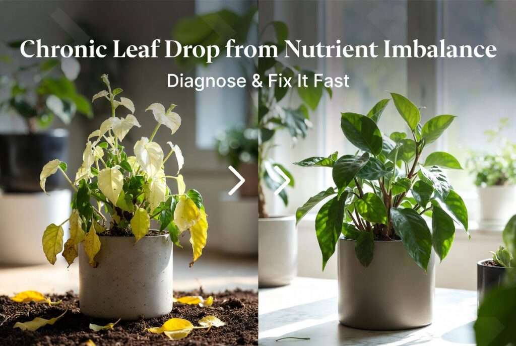 chronic leaf drop from nutrient imbalance