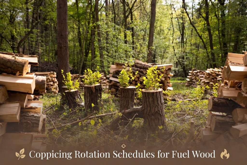 coppicing rotation schedules for fuel wood