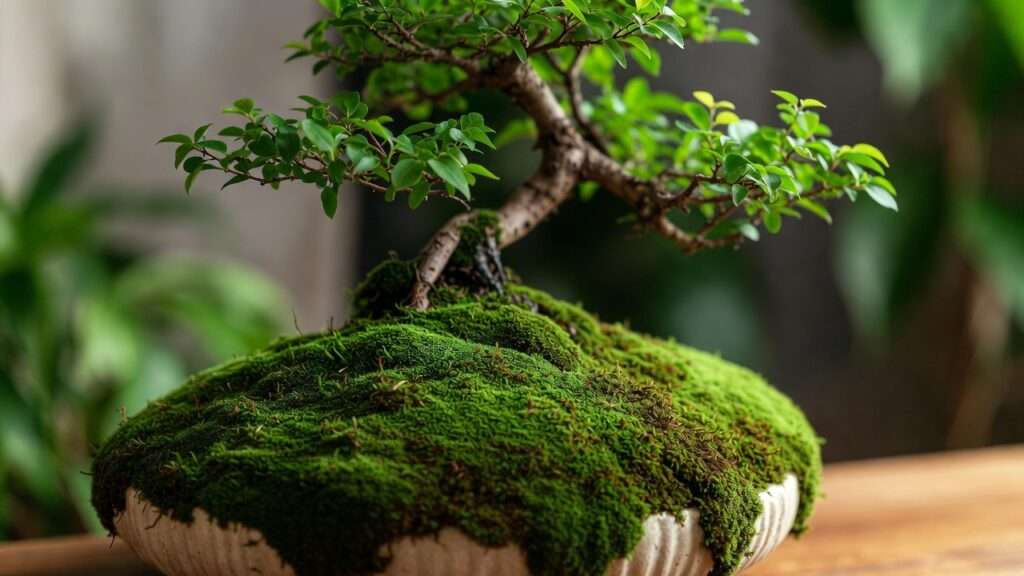 cultivating moss for bonsai aesthetics